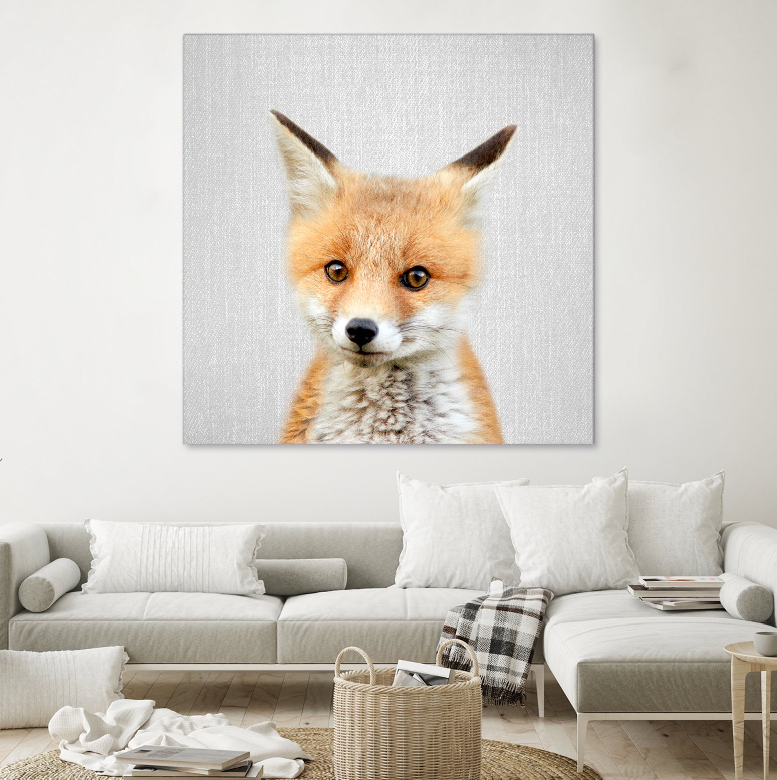 Baby Fox - Colorful by Gal Pittel on GIANT ART - orange photo illustration