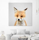 Baby Fox - Colorful by Gal Pittel on GIANT ART - orange photo illustration