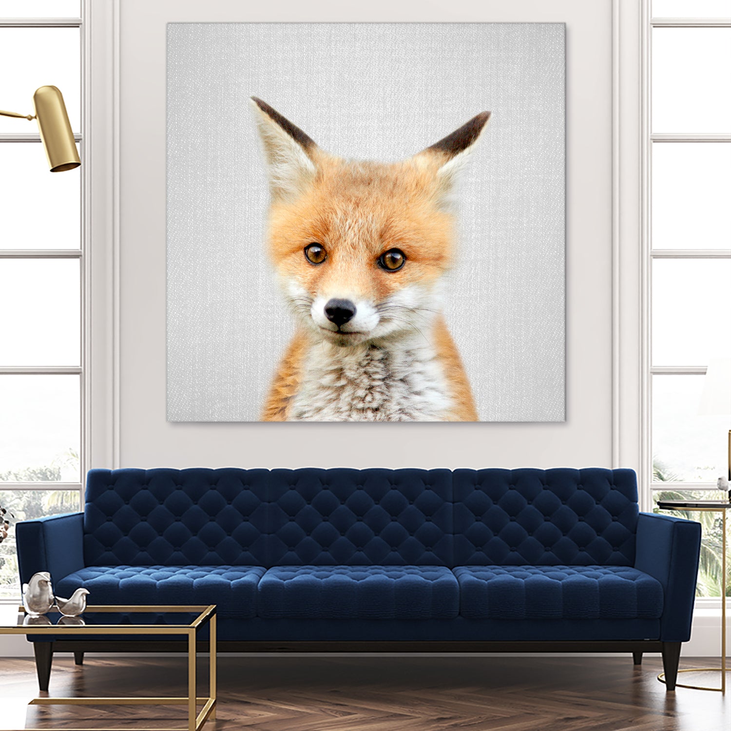 Baby Fox - Colorful by Gal Pittel on GIANT ART - orange photo illustration