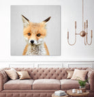 Baby Fox - Colorful by Gal Pittel on GIANT ART - orange photo illustration