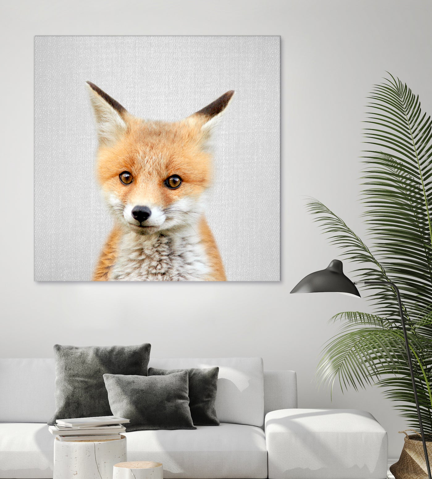 Baby Fox - Colorful by Gal Pittel on GIANT ART - orange photo illustration