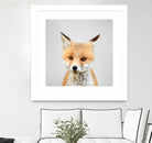 Baby Fox - Colorful by Gal Pittel on GIANT ART - orange photo illustration