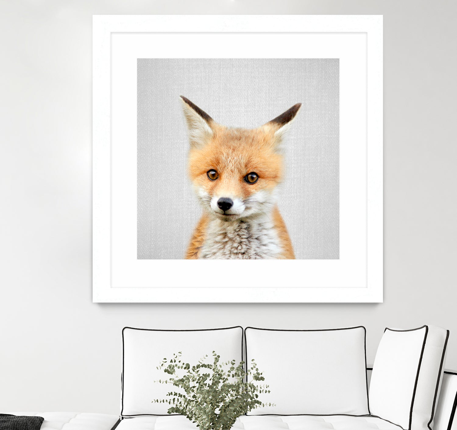 Baby Fox - Colorful by Gal Pittel on GIANT ART - orange photo illustration