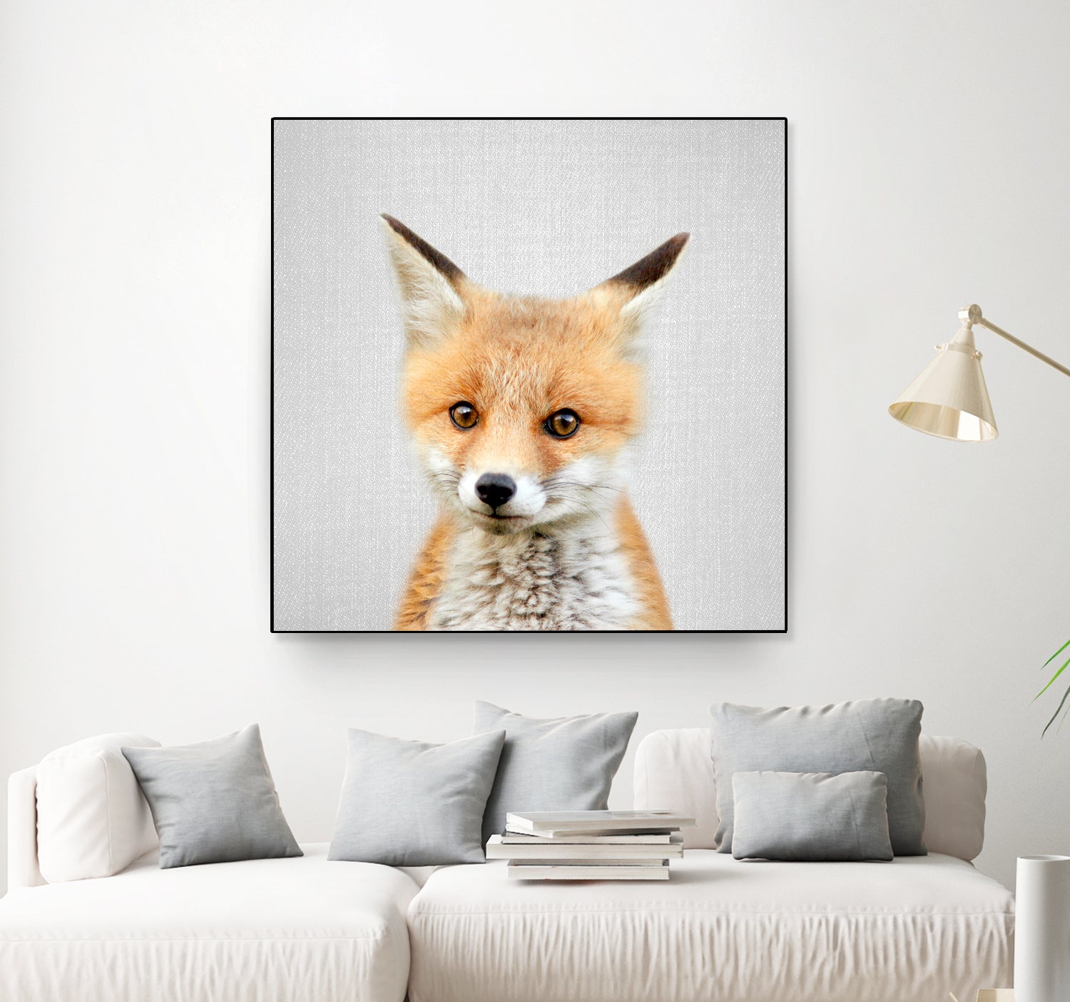 Baby Fox - Colorful by Gal Pittel on GIANT ART - orange photo illustration