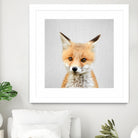 Baby Fox - Colorful by Gal Pittel on GIANT ART - orange photo illustration