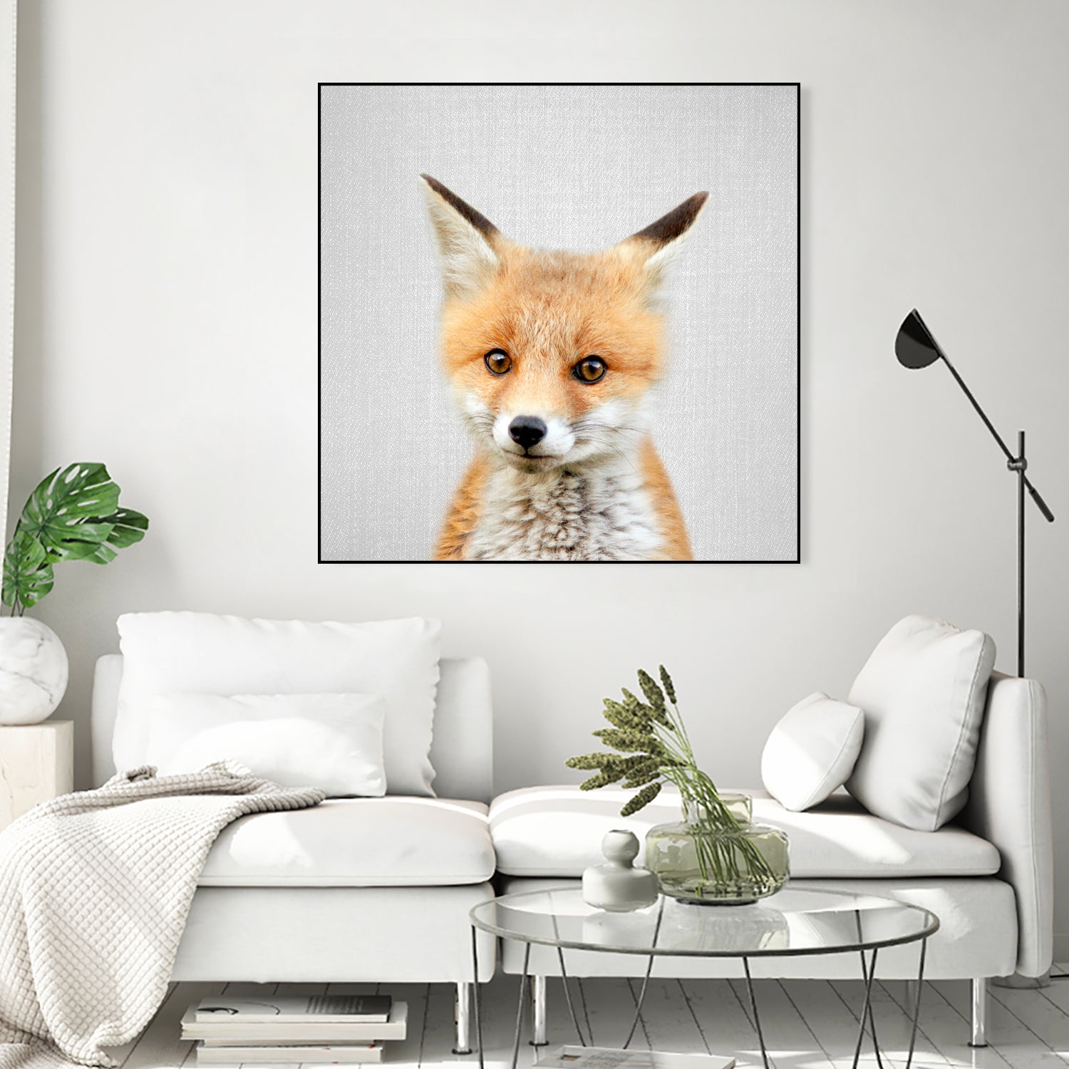 Baby Fox - Colorful by Gal Pittel on GIANT ART - orange photo illustration