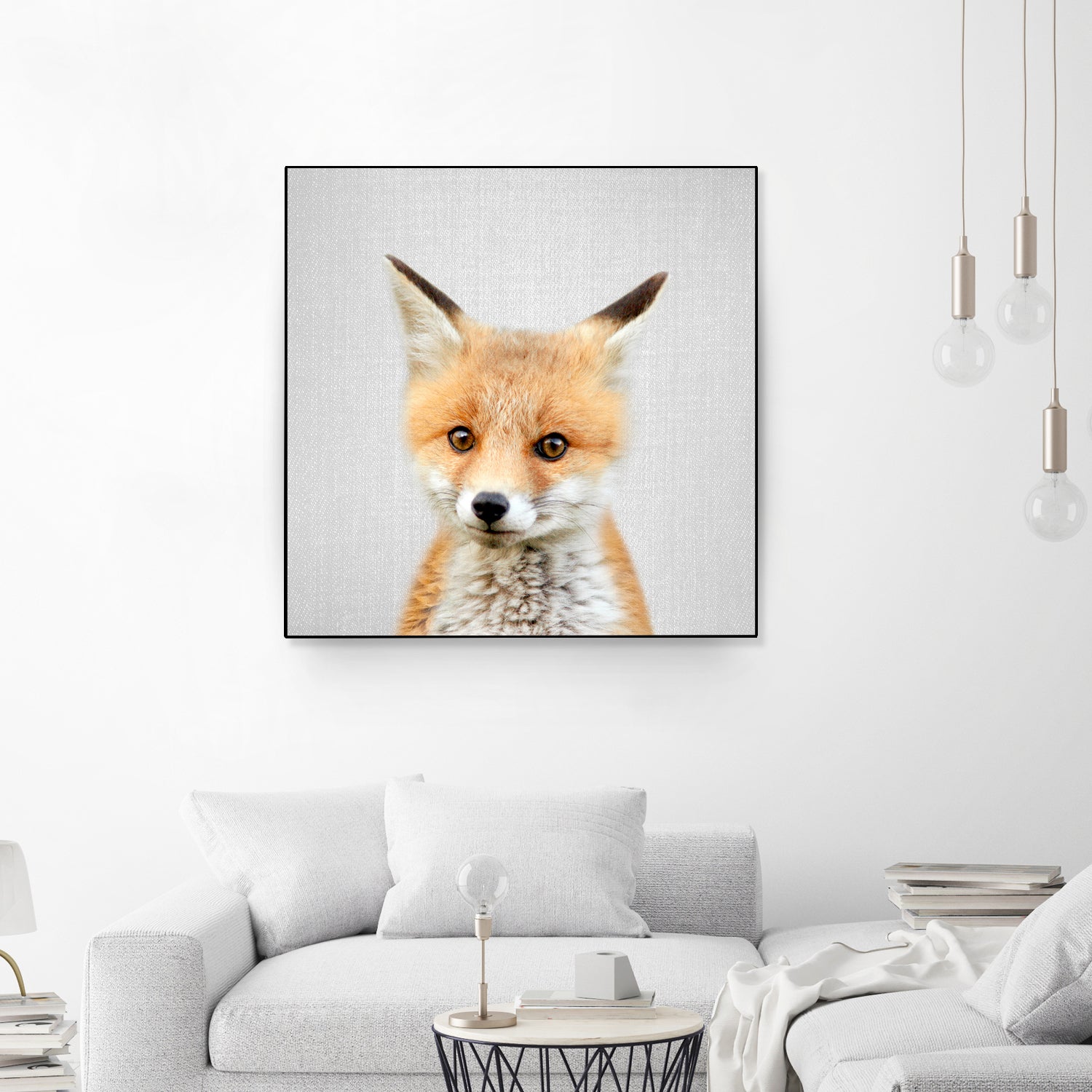 Baby Fox - Colorful by Gal Pittel on GIANT ART - orange photo illustration