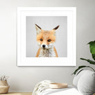 Baby Fox - Colorful by Gal Pittel on GIANT ART - orange photo illustration