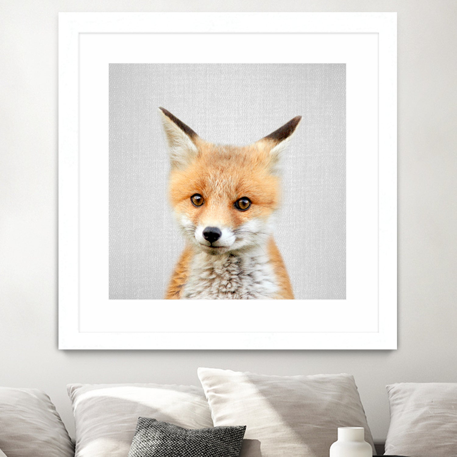 Baby Fox - Colorful by Gal Pittel on GIANT ART - orange photo illustration