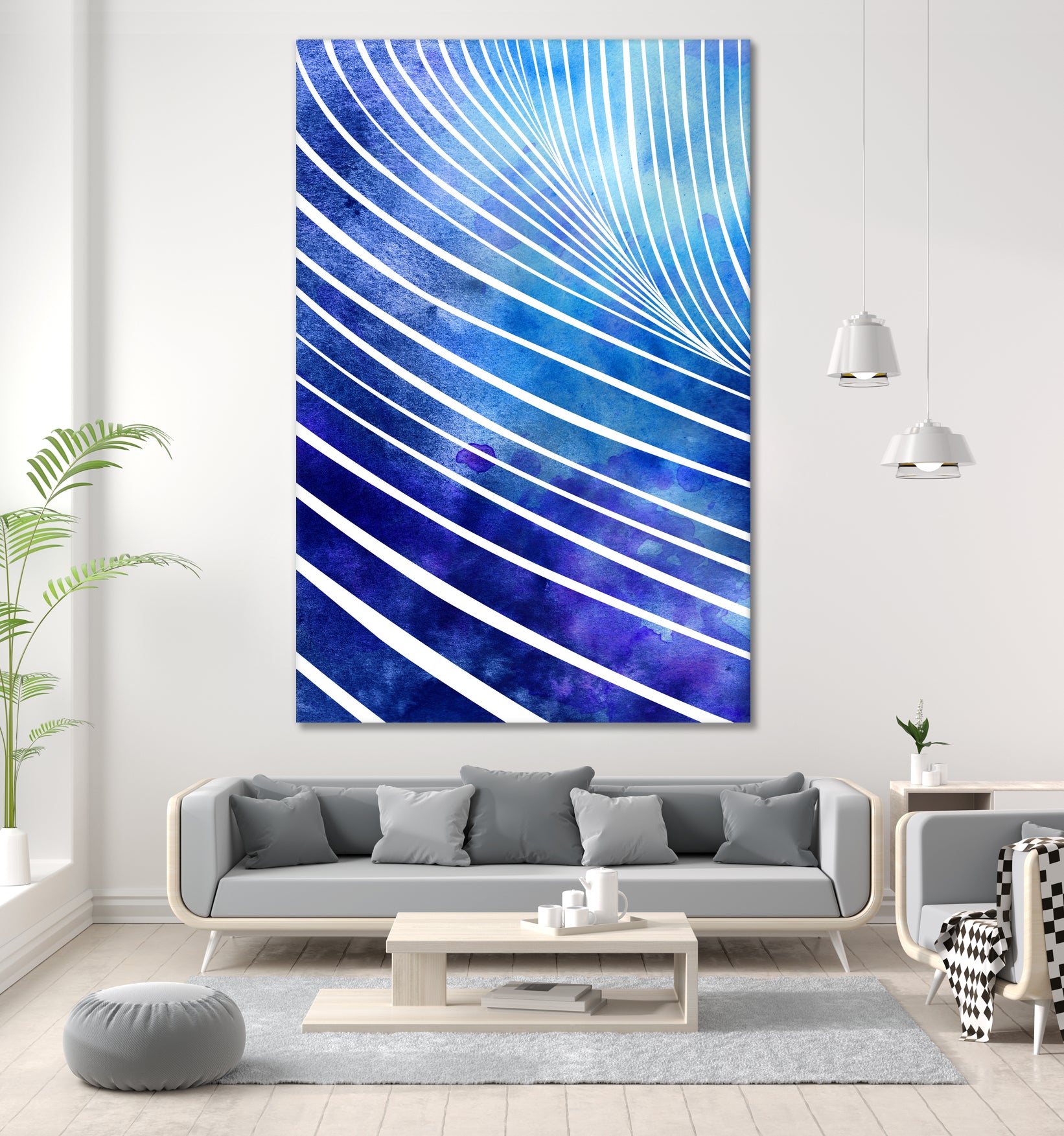 Tide XIV by Stevyn Llewellyn on GIANT ART - blue digital painting