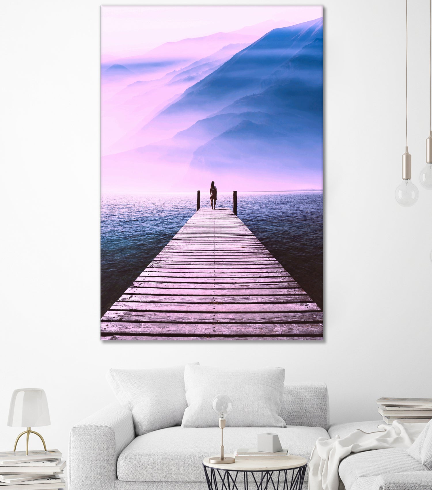 The Bridge of Freedom by GEN Z by Rigaud Mickaël on GIANT ART - fuchsia photo illustration