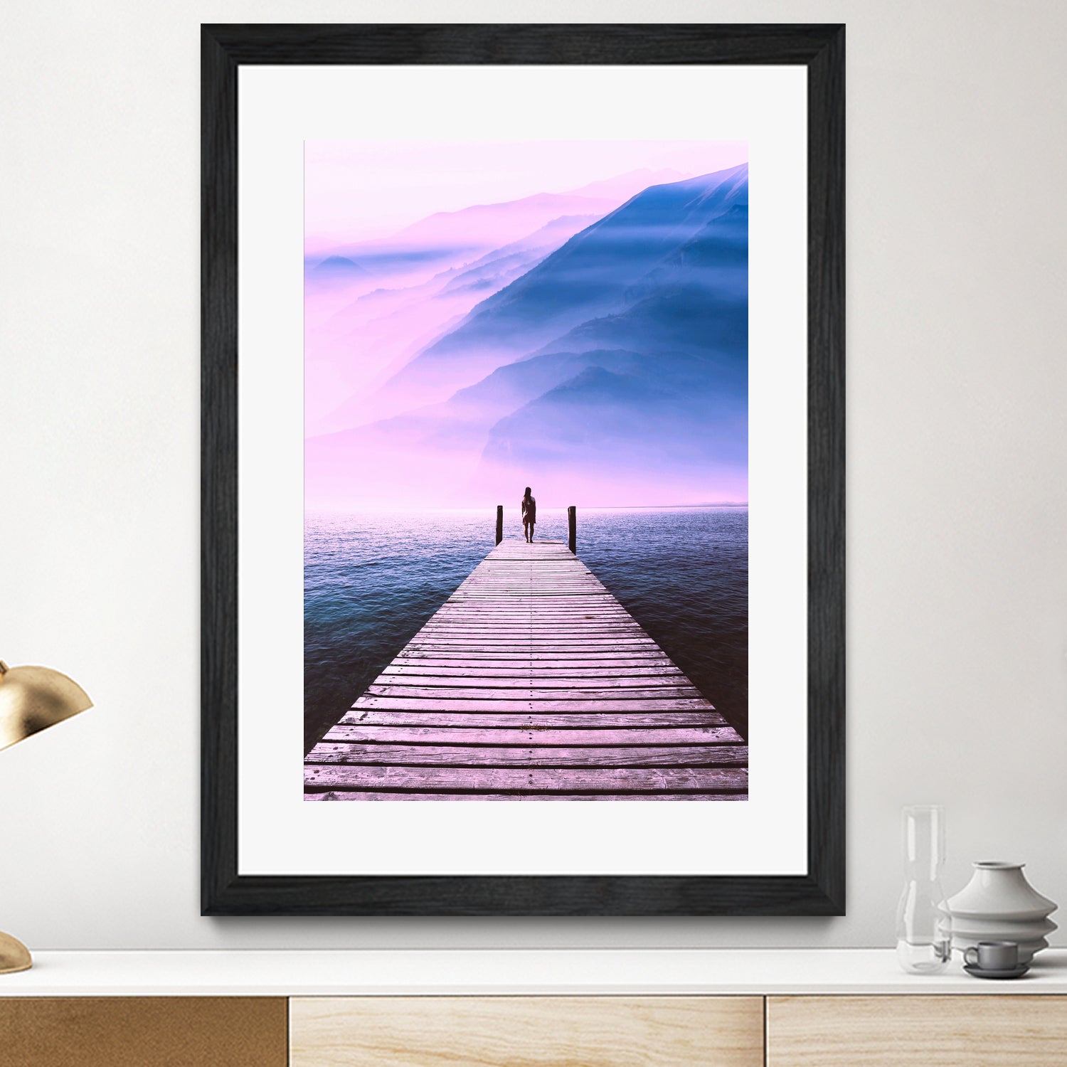 The Bridge of Freedom by GEN Z by Rigaud Mickaël on GIANT ART - fuchsia photo illustration