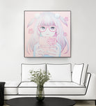 Gamer Girl 4 by Kaoru Hasegawa on GIANT ART - pink mixed media