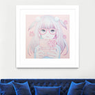 Gamer Girl 4 by Kaoru Hasegawa on GIANT ART - pink mixed media