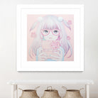 Gamer Girl 4 by Kaoru Hasegawa on GIANT ART - pink mixed media