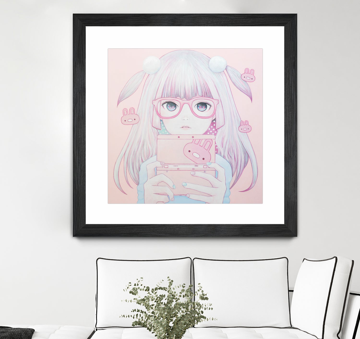 Gamer Girl 4 by Kaoru Hasegawa on GIANT ART - pink mixed media