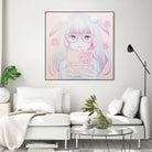 Gamer Girl 4 by Kaoru Hasegawa on GIANT ART - pink mixed media