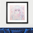 Gamer Girl 4 by Kaoru Hasegawa on GIANT ART - pink mixed media