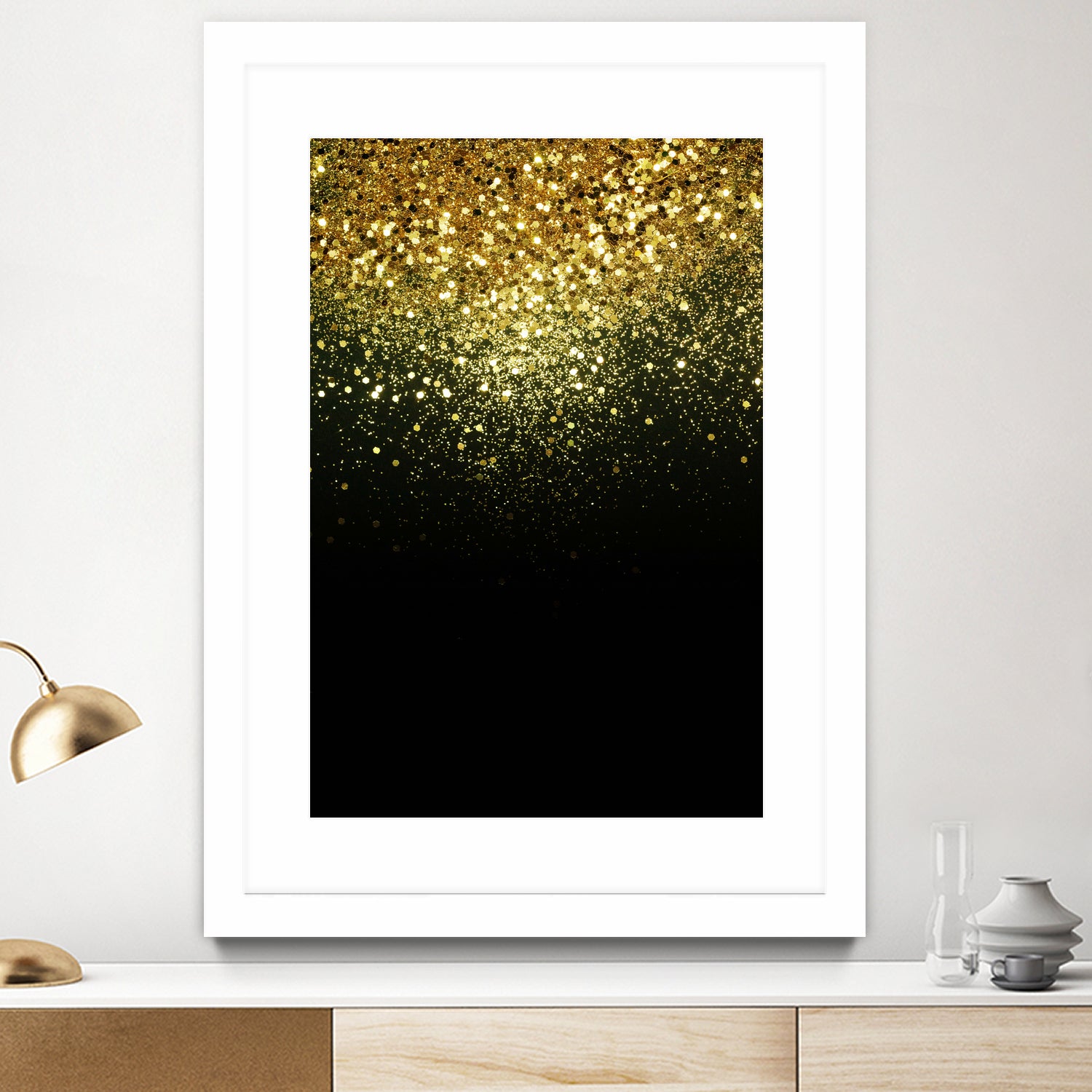 Sparkling Gold Glitter Glam #1 #shiny #decor #art by Anita & Bella Jantz on GIANT ART - yellow photo manipulation