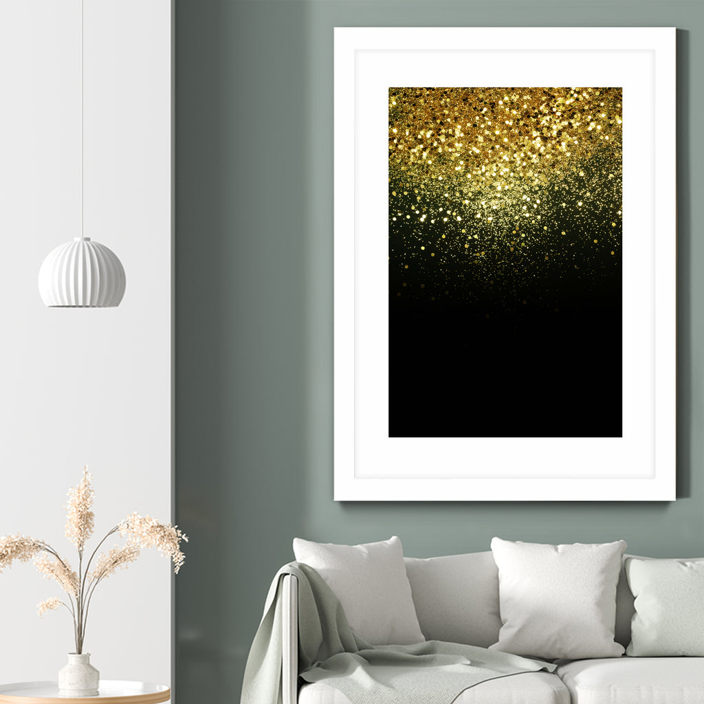 Sparkling Gold Glitter Glam #1 #shiny #decor #art by Anita & Bella Jantz on GIANT ART - yellow photo manipulation