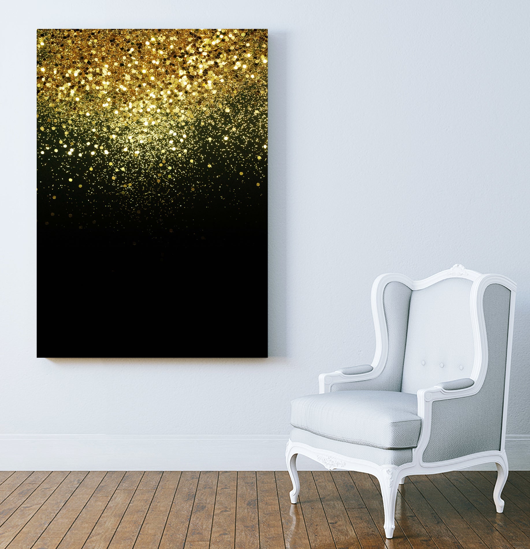 Sparkling Gold Glitter Glam #1 #shiny #decor #art by Anita & Bella Jantz on GIANT ART - yellow photo manipulation