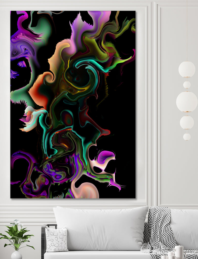 acrylic marble by Haris Kavalla on GIANT ART - black digital painting