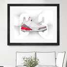 Air Jordan 03s by Francesco Scura on GIANT ART - red digital painting