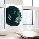 Malachite with Rose Gold Glitter #1 #shiny #gem #decor #art by Anita & Bella Jantz on GIANT ART - green photo illustration