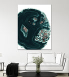 Malachite with Rose Gold Glitter #1 #shiny #gem #decor #art by Anita & Bella Jantz on GIANT ART - green photo illustration