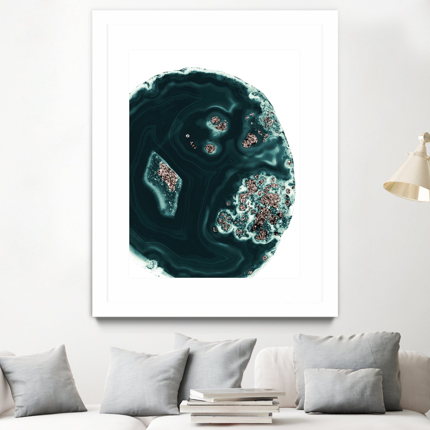 Malachite with Rose Gold Glitter #1 #shiny #gem #decor #art by Anita & Bella Jantz on GIANT ART - green photo illustration