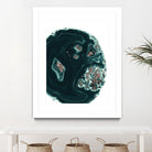 Malachite with Rose Gold Glitter #1 #shiny #gem #decor #art by Anita & Bella Jantz on GIANT ART - green photo illustration