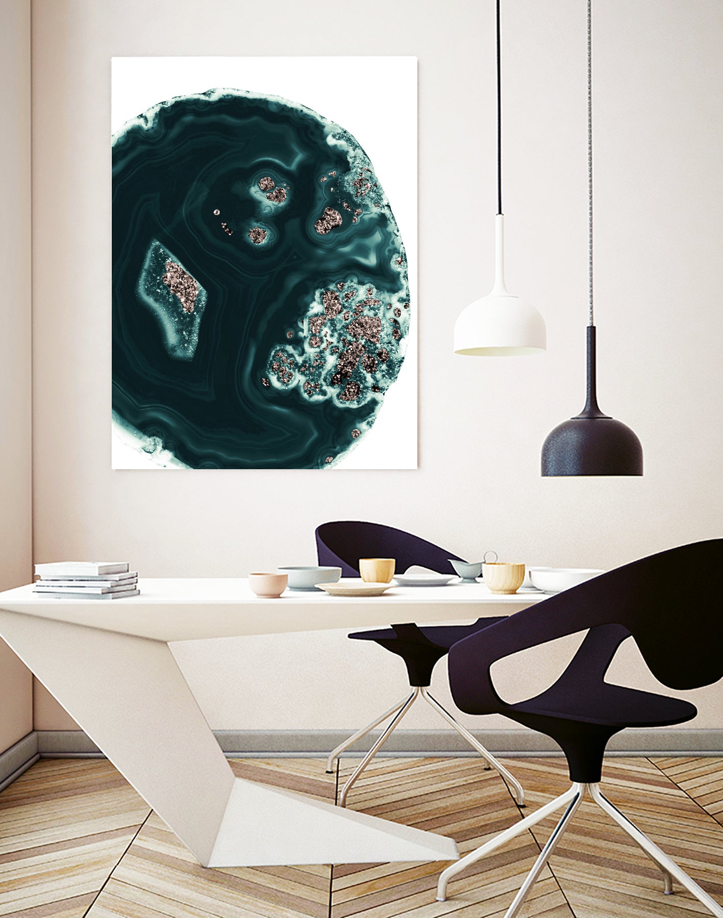 Malachite with Rose Gold Glitter #1 #shiny #gem #decor #art by Anita & Bella Jantz on GIANT ART - green photo illustration