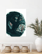 Malachite with Rose Gold Glitter #1 #shiny #gem #decor #art by Anita & Bella Jantz on GIANT ART - green photo illustration