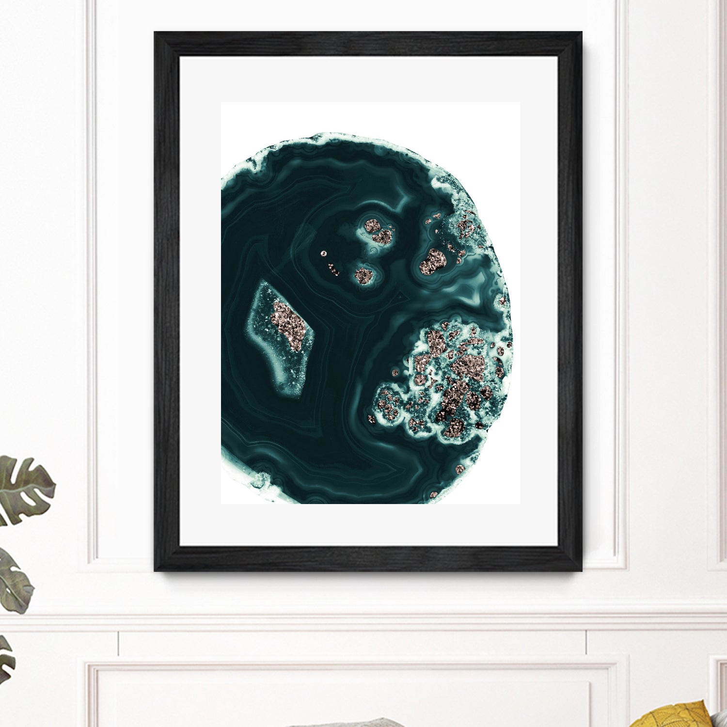 Malachite with Rose Gold Glitter #1 #shiny #gem #decor #art by Anita & Bella Jantz on GIANT ART - green photo illustration