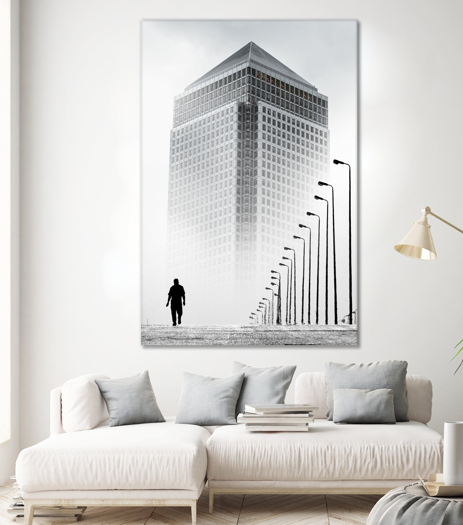 Alone In The City by GEN Z by Rigaud Mickaël on GIANT ART - gray photo illustration