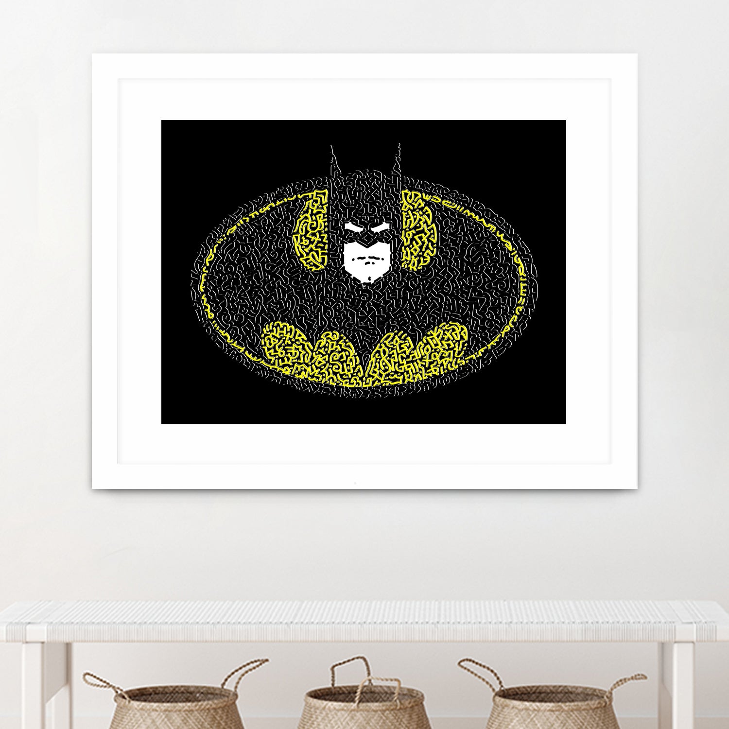 Batman Logo by Caroline BESSIERES on GIANT ART - black digital drawing