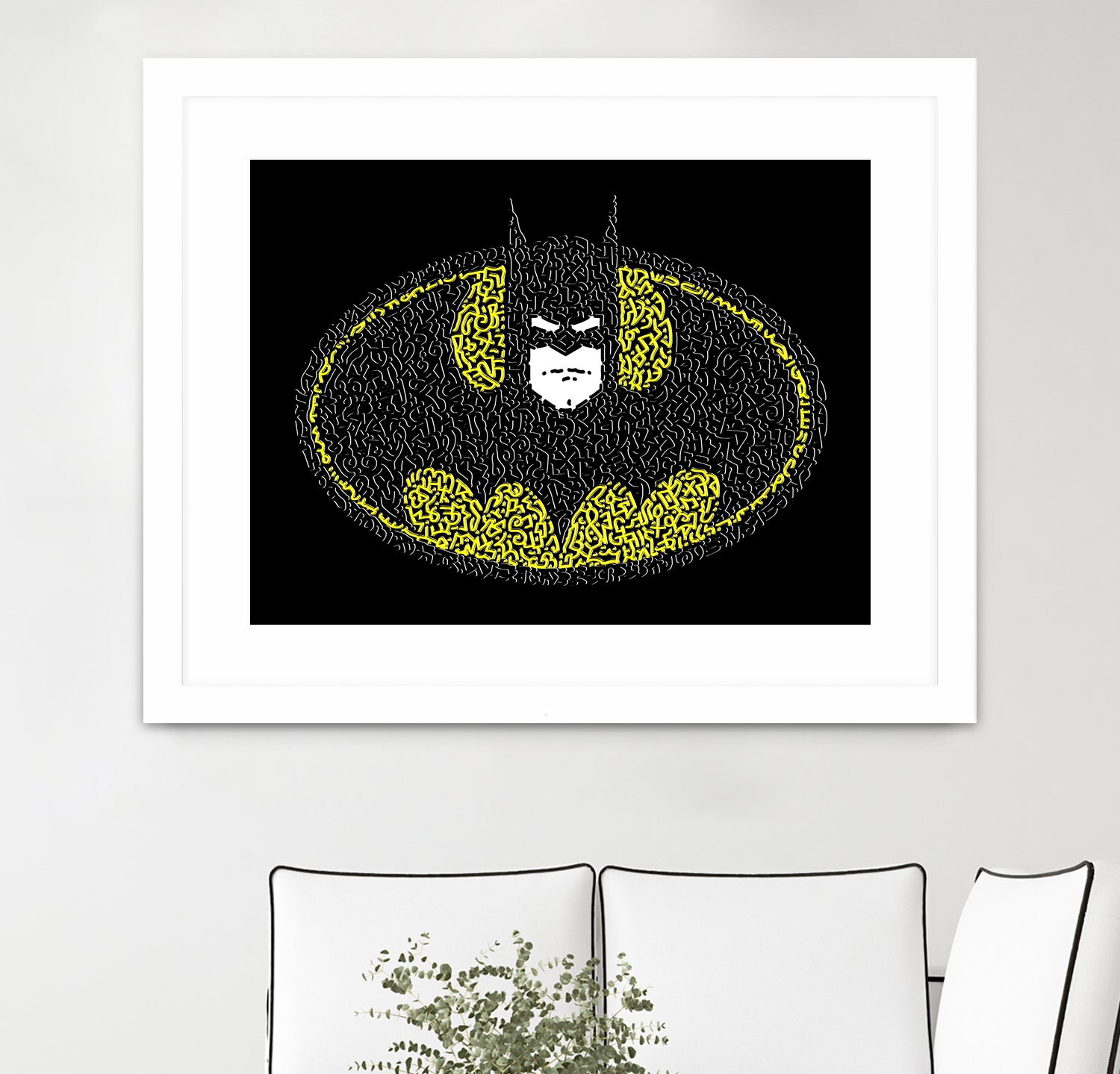 Batman Logo by Caroline BESSIERES on GIANT ART - black digital drawing