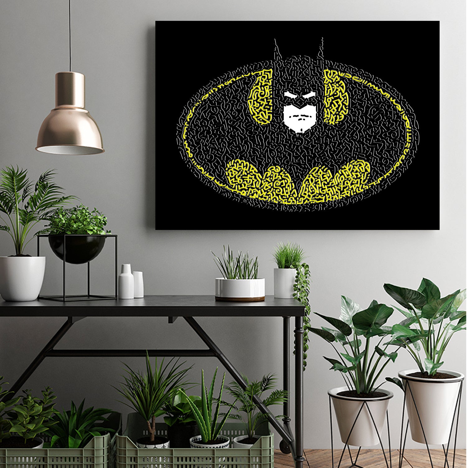 Batman Logo by Caroline BESSIERES on GIANT ART - black digital drawing