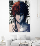 DEATHNOTE L and light by MCAshe 24 on GIANT ART - gray digital painting