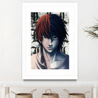 DEATHNOTE L and light by MCAshe 24 on GIANT ART - gray digital painting