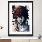 DEATHNOTE L and light by MCAshe 24 on GIANT ART - gray digital painting