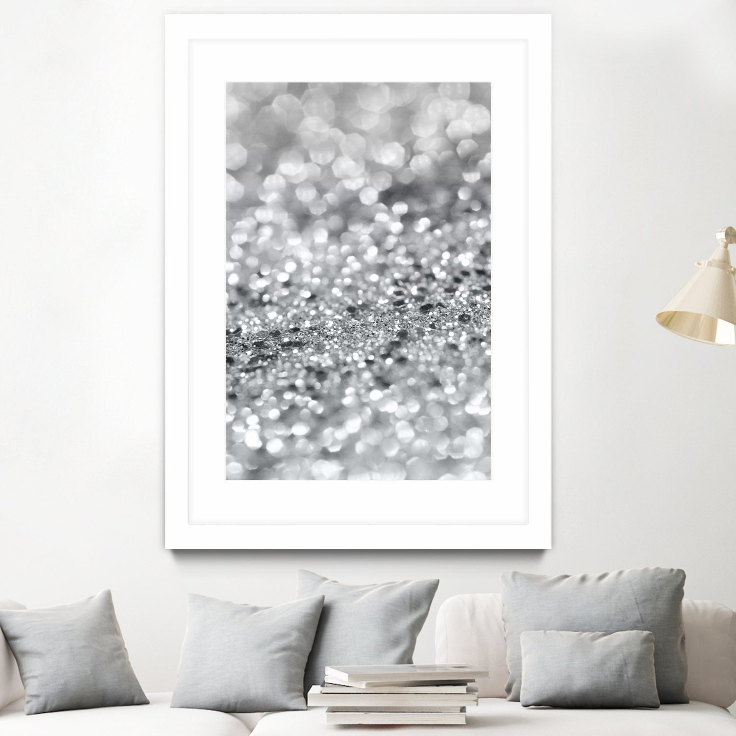 Silver Gray Lady Glitter #1 #shiny #decor #art by Anita & Bella Jantz on GIANT ART - gray photo manipulation