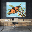 Monarch Butterfly by Living Word Designs Art Studio on GIANT ART - blue digital drawing