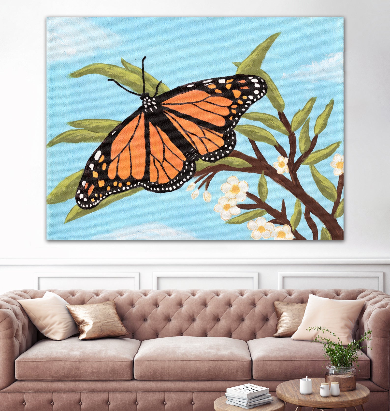 Monarch Butterfly by Living Word Designs Art Studio on GIANT ART - blue digital drawing