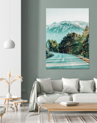 Road To Heaven by Uma Gokhale on GIANT ART - blue photo illustration