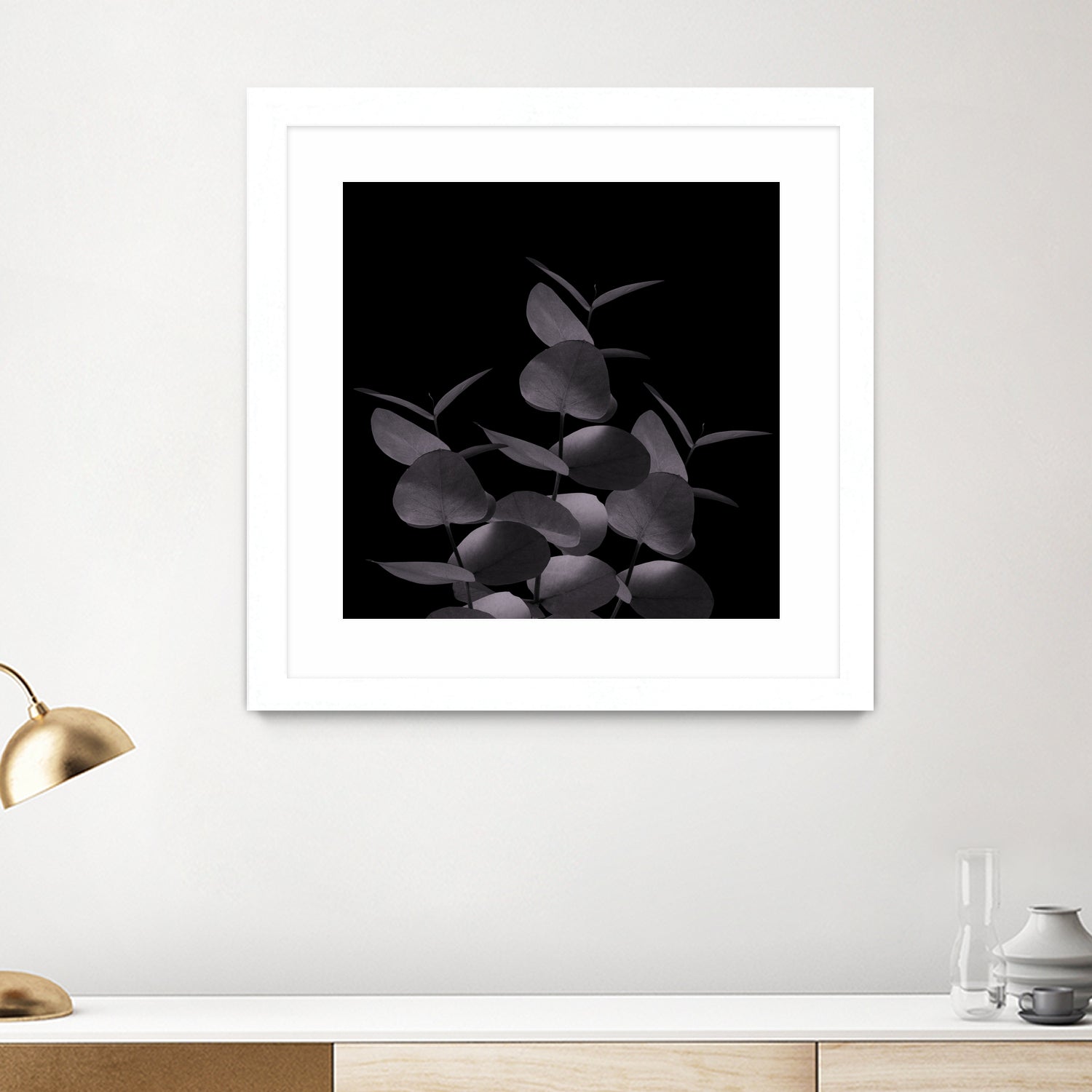 Eucalyptus Leaves Black Black #1 #foliage #decor #art by Anita & Bella Jantz on GIANT ART - black photo illustration