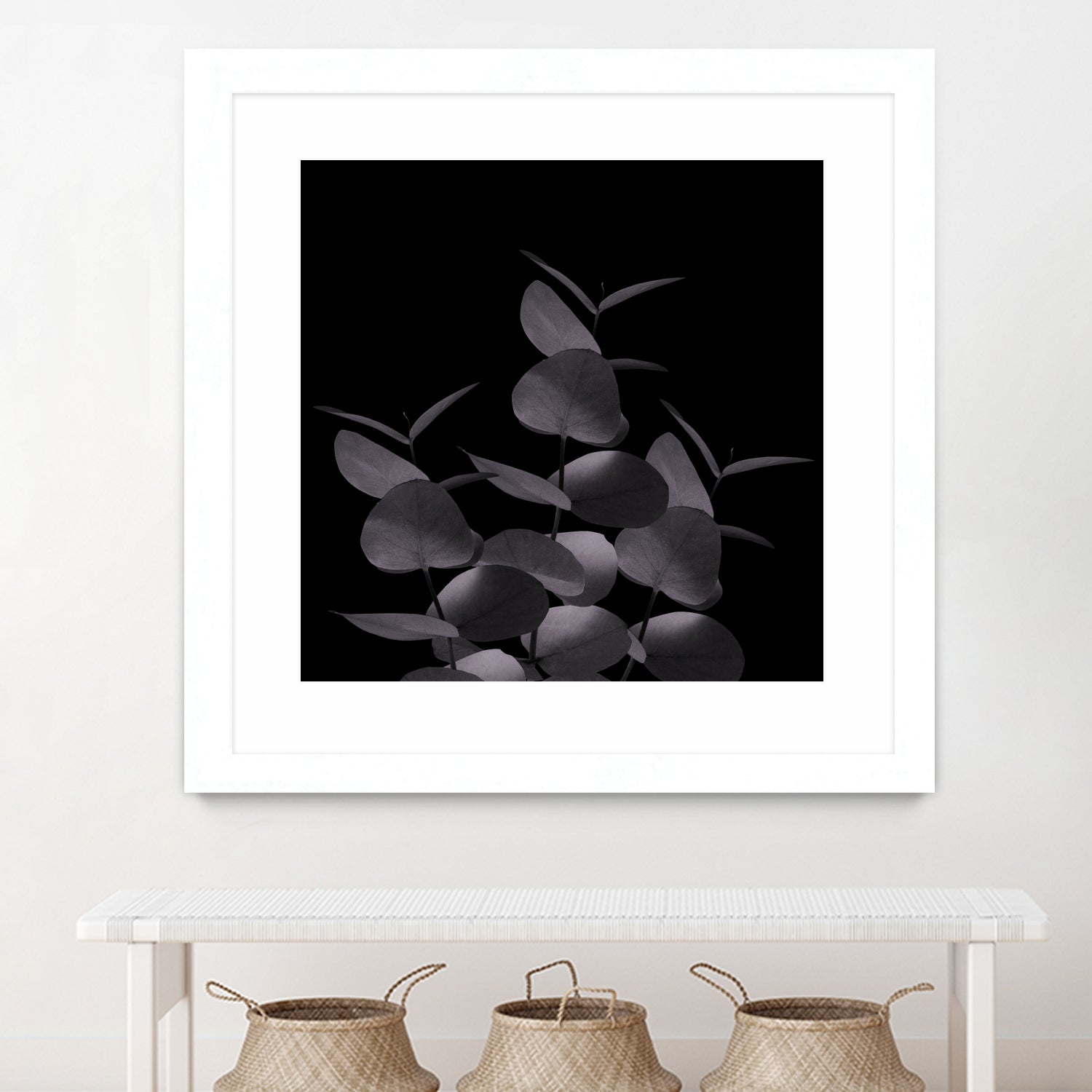 Eucalyptus Leaves Black Black #1 #foliage #decor #art by Anita & Bella Jantz on GIANT ART - black photo illustration