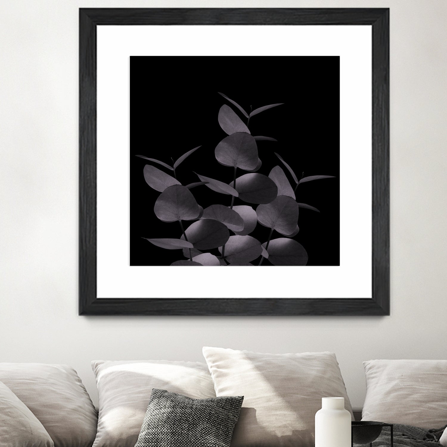 Eucalyptus Leaves Black Black #1 #foliage #decor #art by Anita & Bella Jantz on GIANT ART - black photo illustration