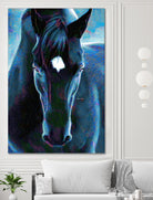 Stallion by Rafael Salazar on GIANT ART - blue digital painting