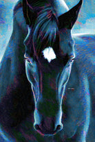 Stallion by Rafael Salazar on GIANT ART - blue digital painting